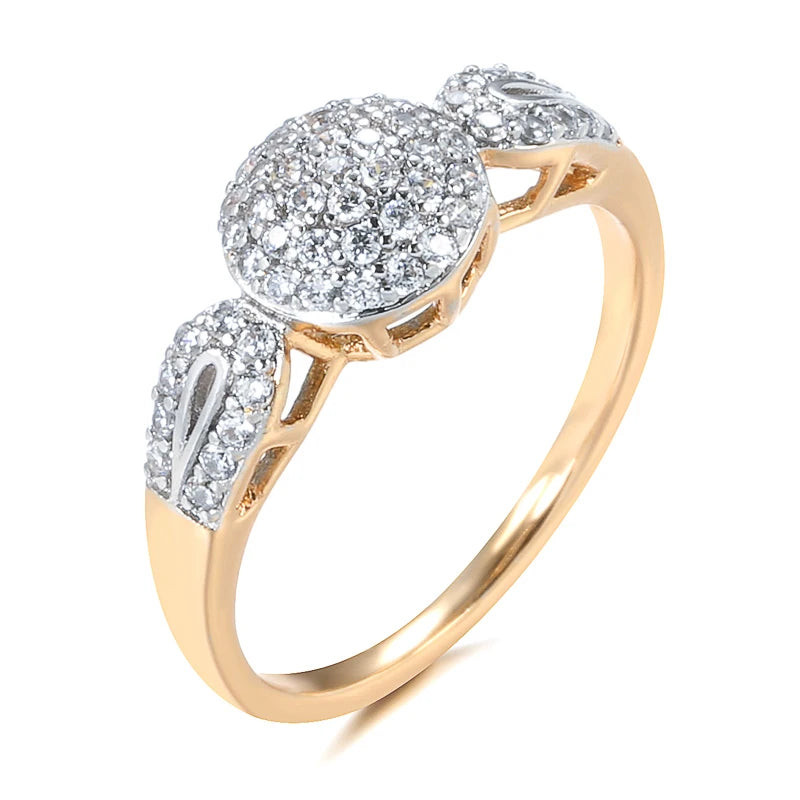 Bague en Zircon Naturel – Or Rose 585 Luxe